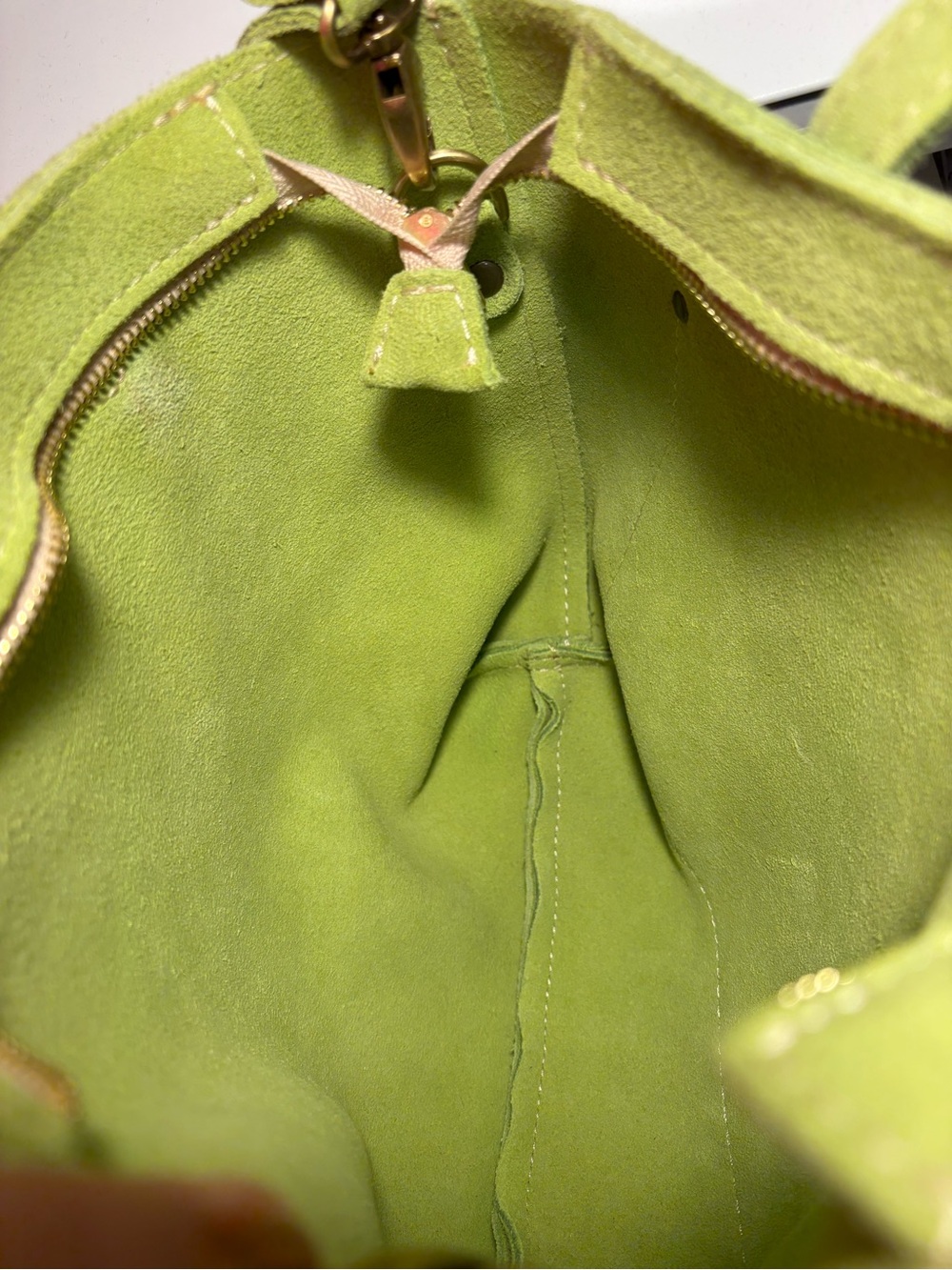 Portland Leather Goods | Mini Tote | Lime Suede - Picture 12 of 15